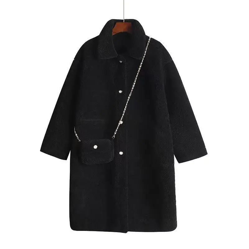Black Embroidered Long Sleeve Bag Set for Women - Image 8