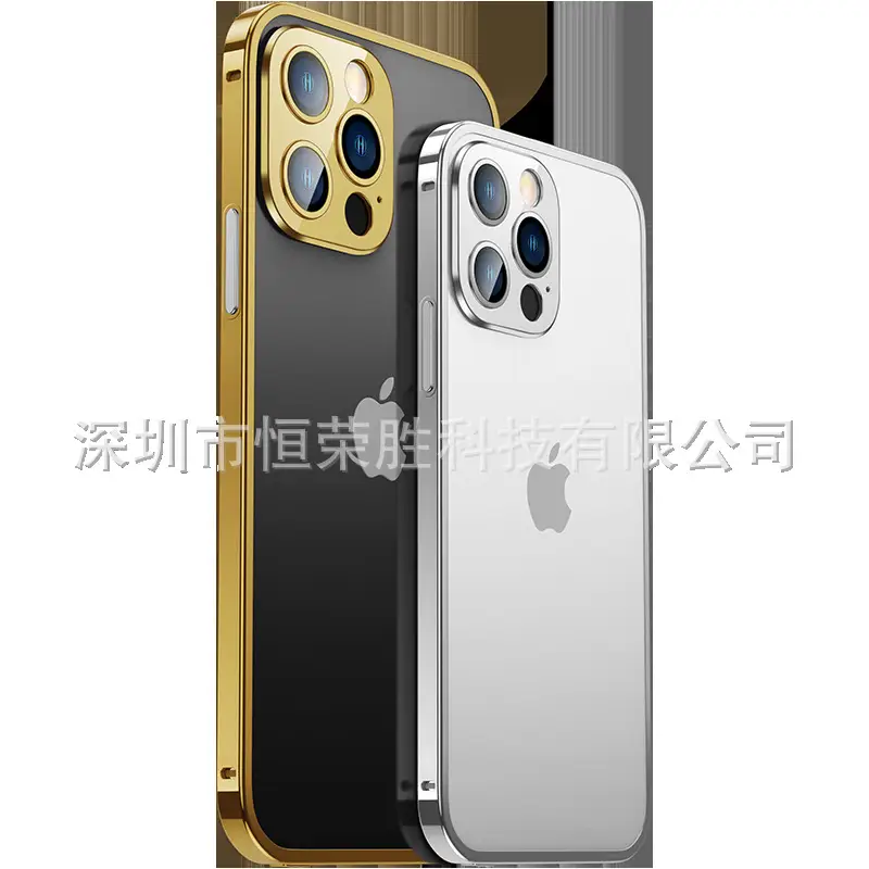 New Model Apple 13 Promax Titanium Steel Phone Frame + Lens, Light Luxury Style - Image 8