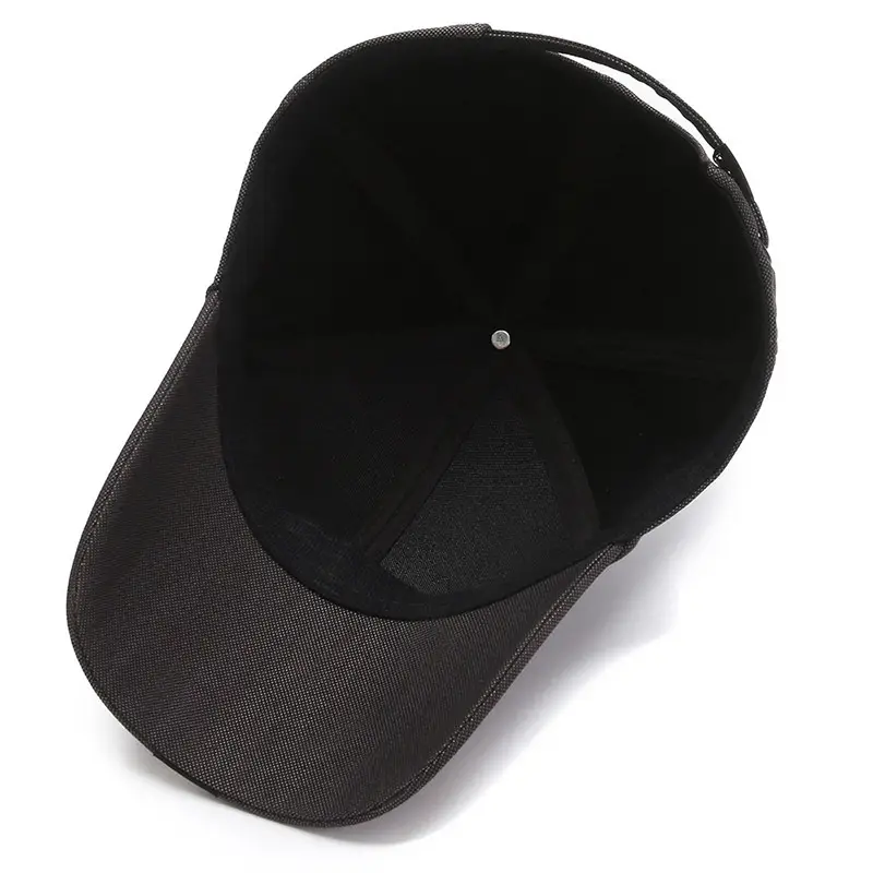 Middle-aged Men's Black Baseball Cap Autumn Winter - Image 7