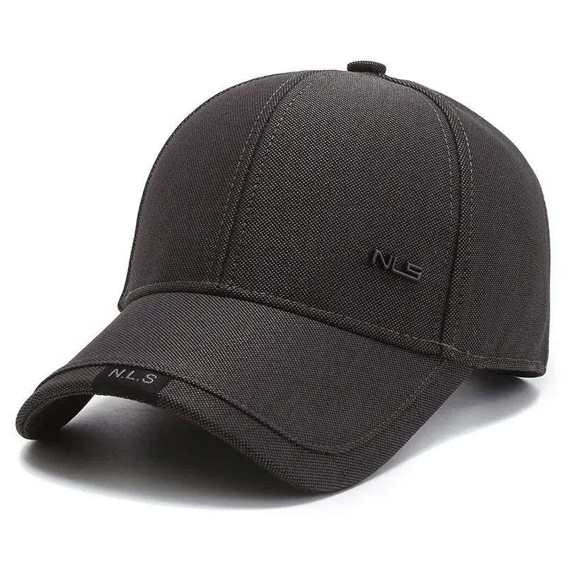 Middle-aged Men's Black Baseball Cap Autumn Winter - Image 8