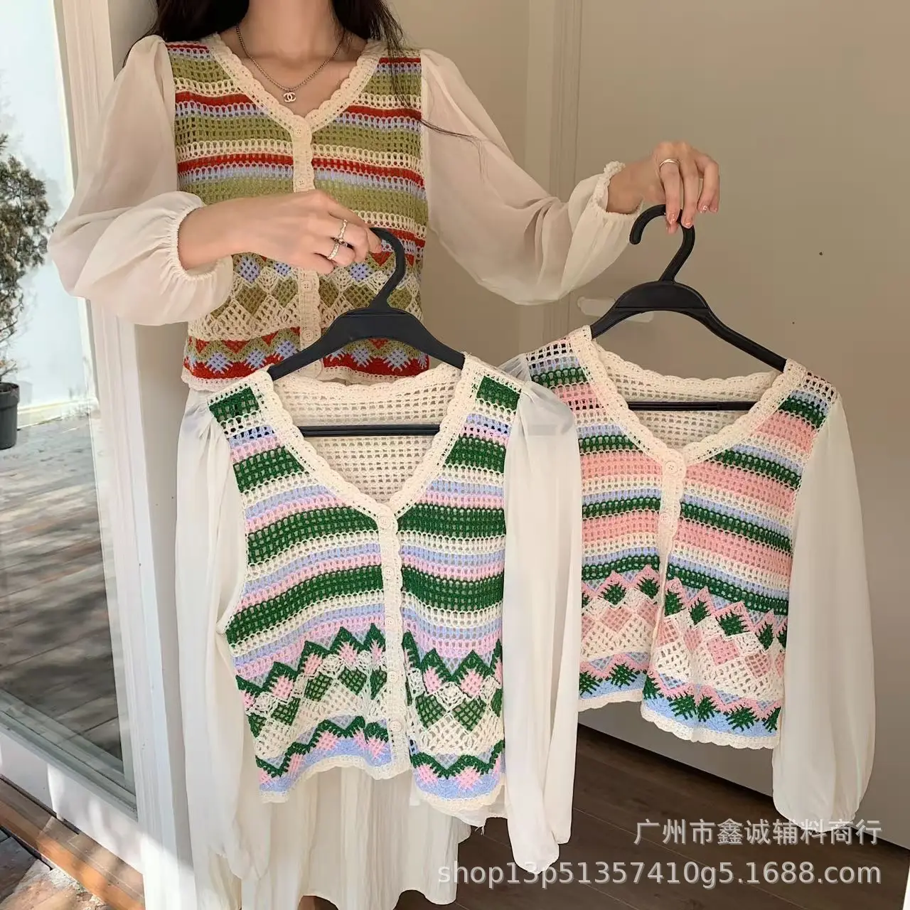 New French Style Embroidered White Shirt with Puff Sleeves - Image 12