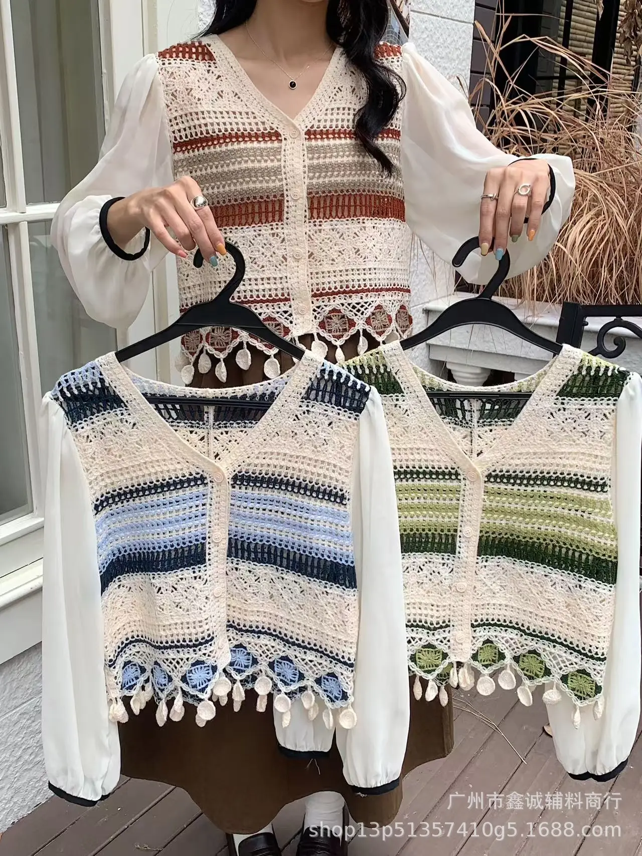 New French Style Embroidered White Shirt with Puff Sleeves - Image 52