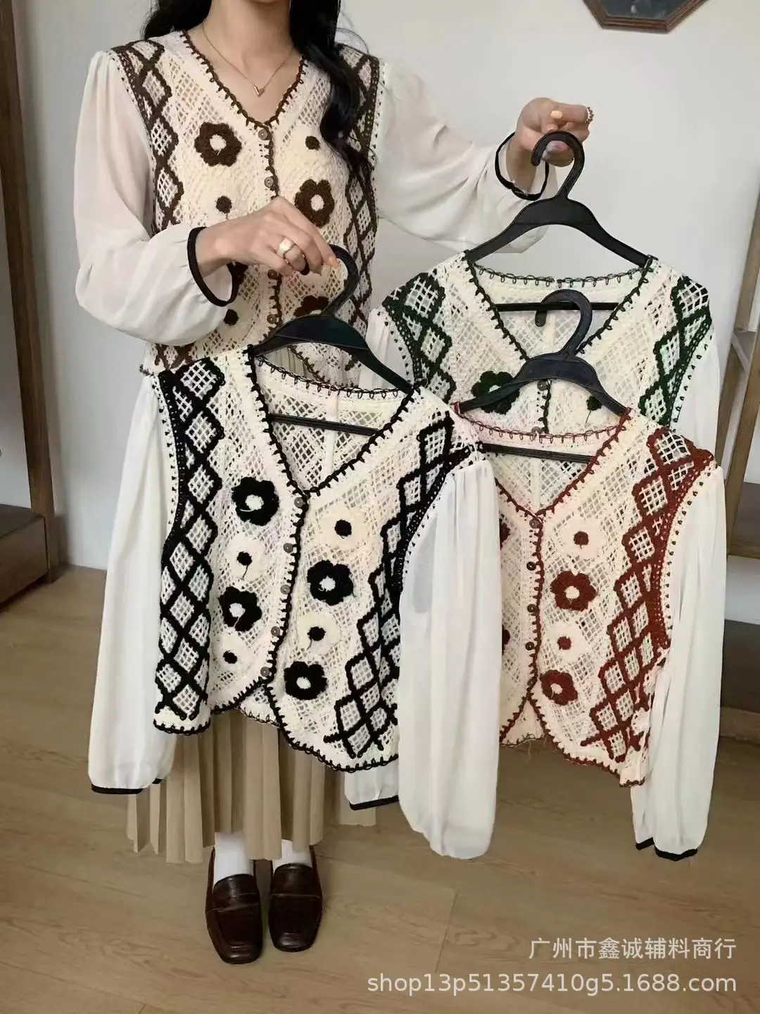 New French Style Embroidered White Shirt with Puff Sleeves - Image 60