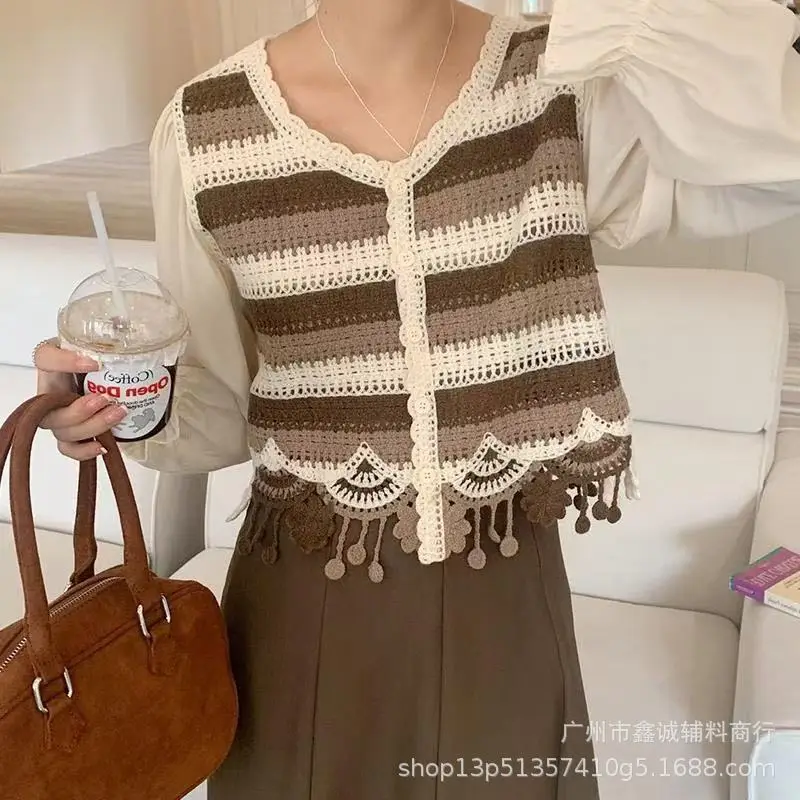 New French Style Embroidered White Shirt with Puff Sleeves - Image 68