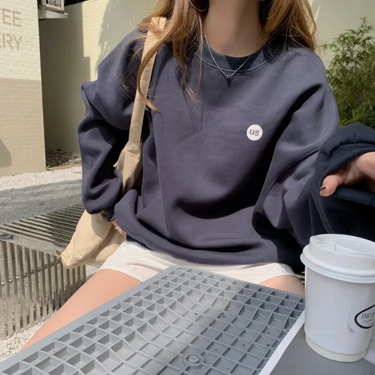 2023 Women's Loose Round Neck Missing Sweatshirt Set — feature 12