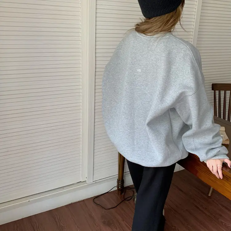 2023 Women's Loose Round Neck Missing Sweatshirt Set — feature 22