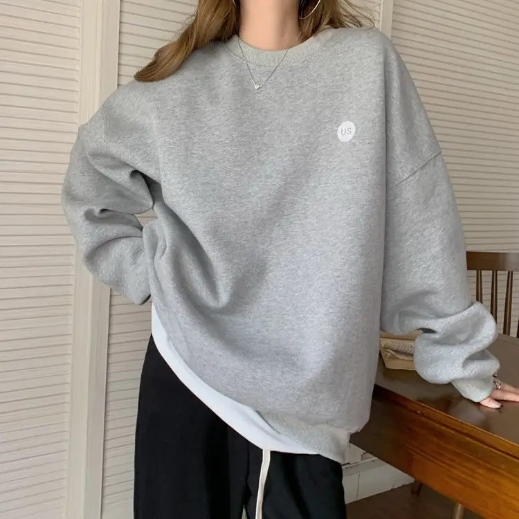 2023 Women's Loose Round Neck Missing Sweatshirt Set — feature 25