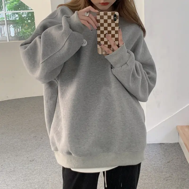 2023 Women's Loose Round Neck Missing Sweatshirt Set — feature 26