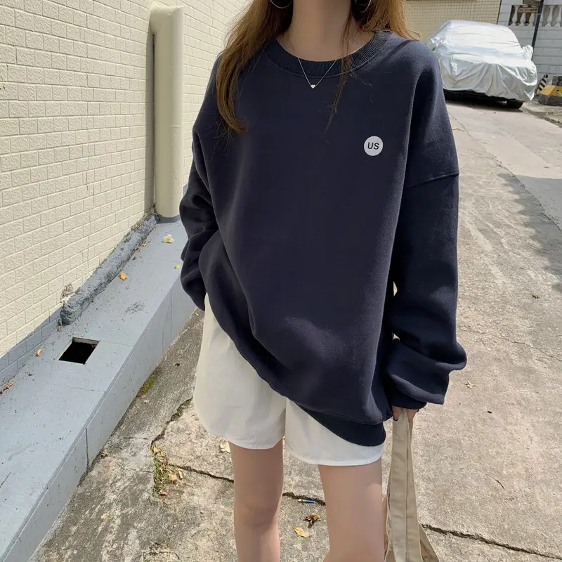 2023 Women's Loose Round Neck Missing Sweatshirt Set — feature 27