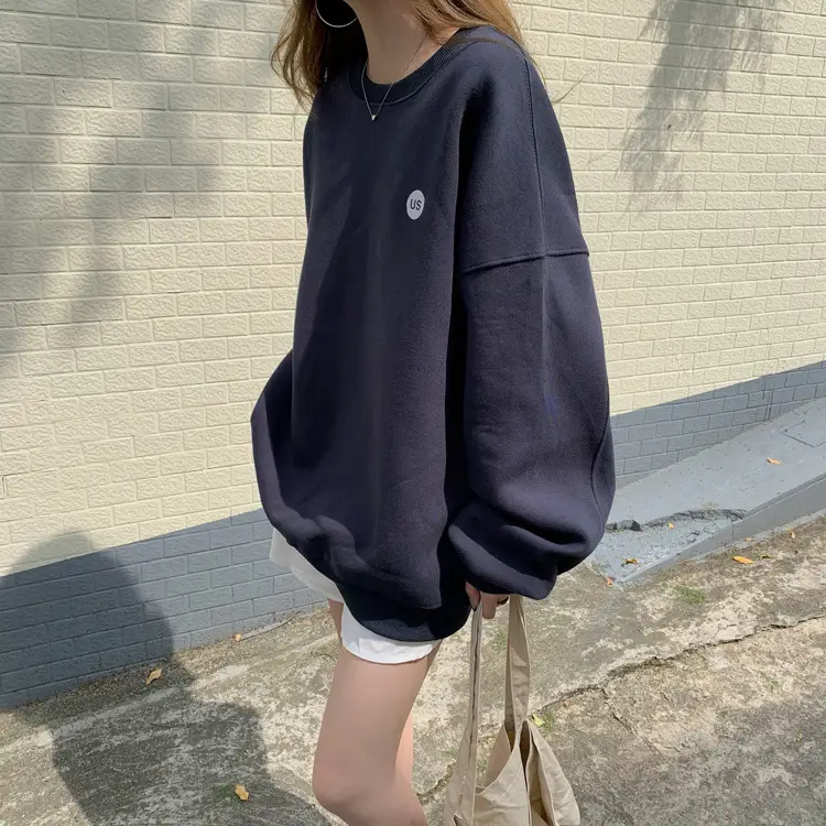 2023 Women's Loose Round Neck Missing Sweatshirt Set — feature 5