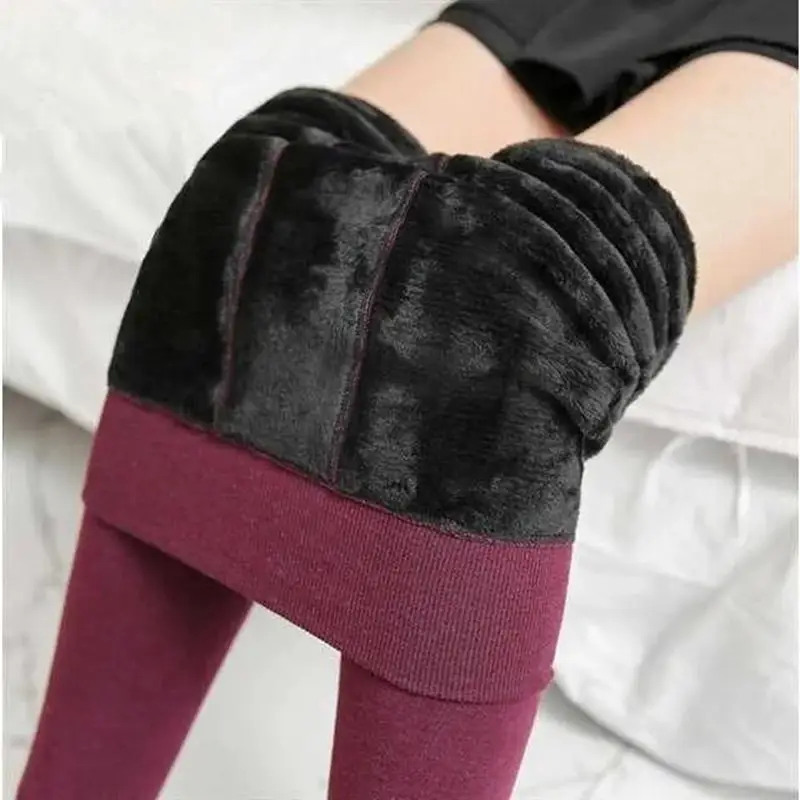 Women Fleece Warm Winter Leggings Extra Large - Image 3