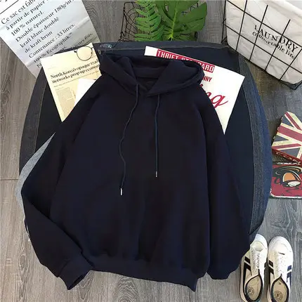Women Fleece Hoodie Cream Winter Casual Long Sleeve - Image 8