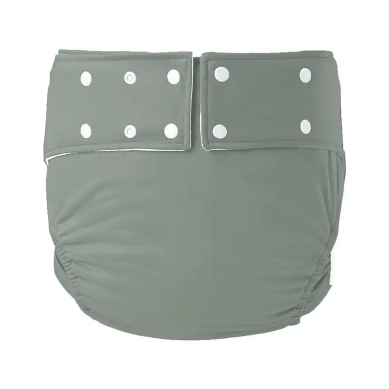Black Waterproof Adult Diaper with Buttons - Image 20
