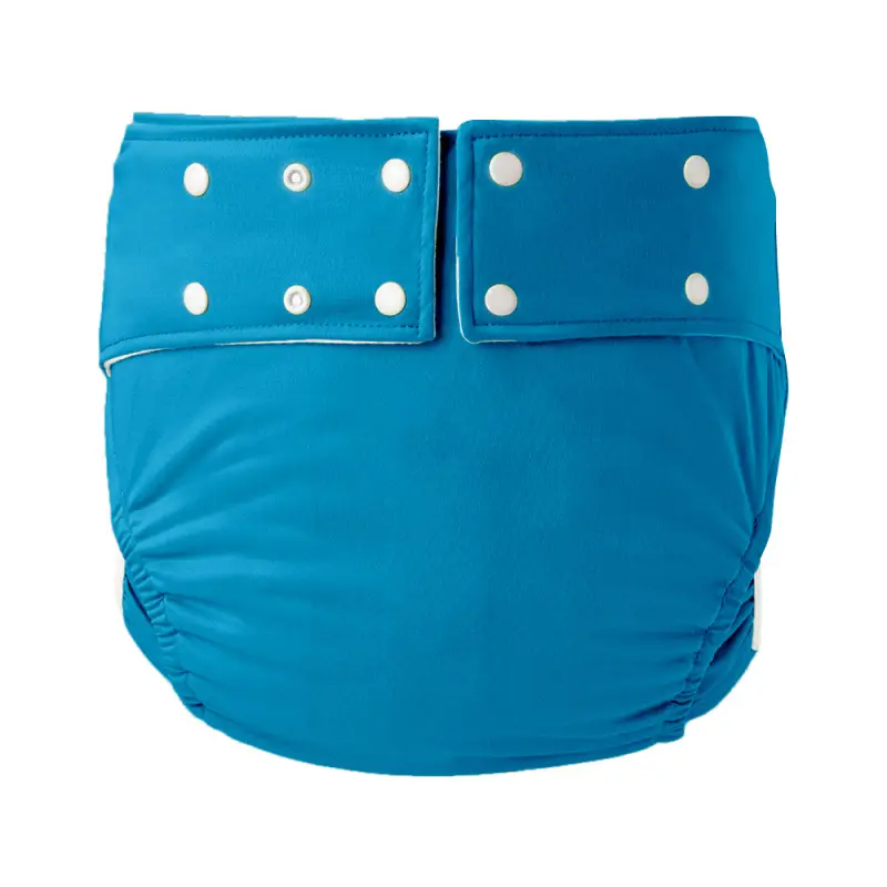 Black Waterproof Adult Diaper with Buttons - Image 10