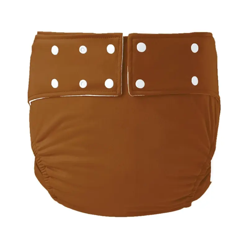 Black Waterproof Adult Diaper with Buttons - Image 12