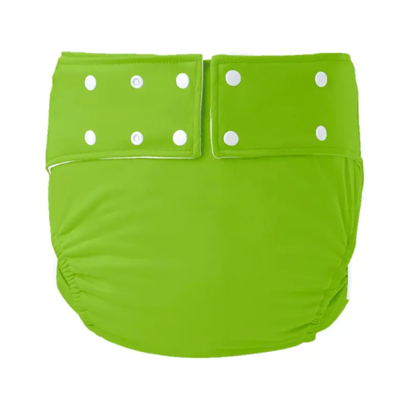 Black Waterproof Adult Diaper with Buttons - Image 2