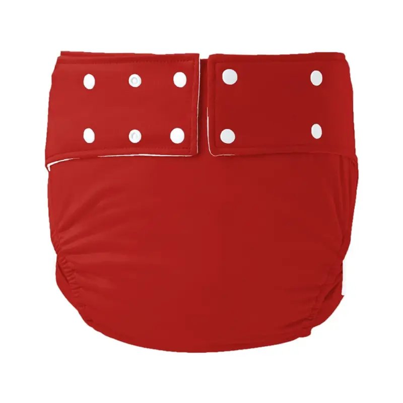 Black Waterproof Adult Diaper with Buttons - Image 3