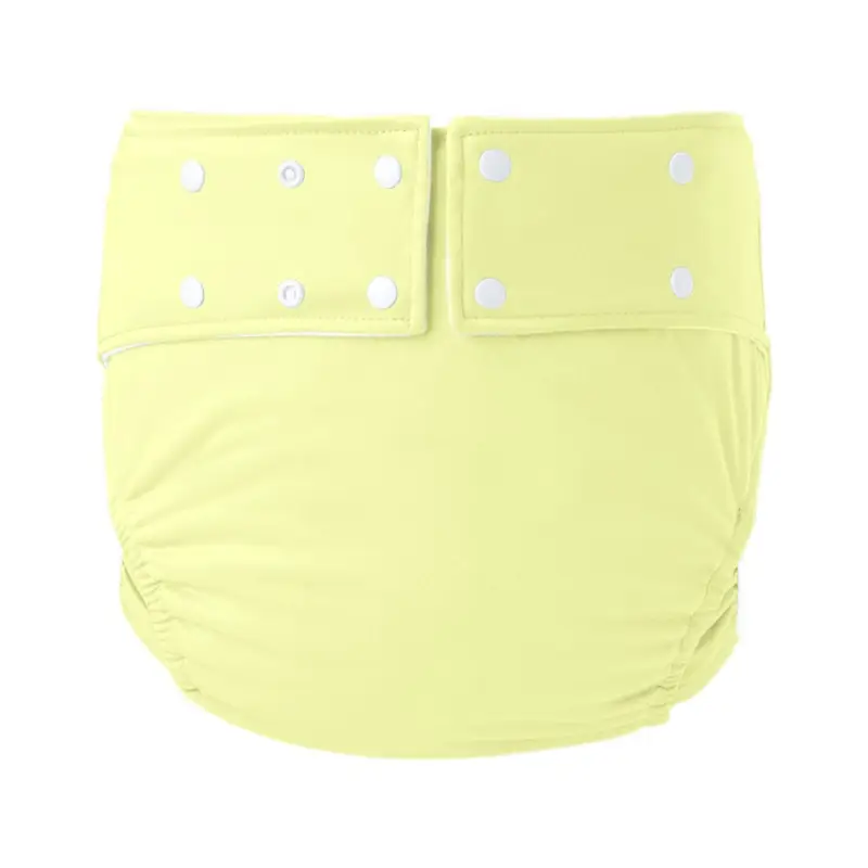Black Waterproof Adult Diaper with Buttons - Image 4