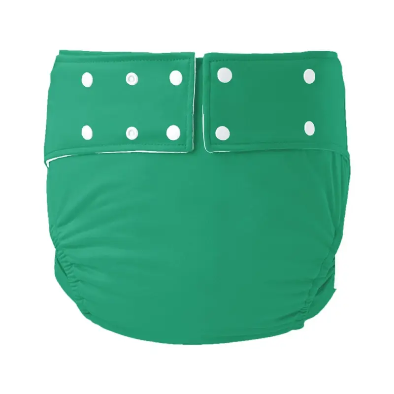 Black Waterproof Adult Diaper with Buttons - Image 5