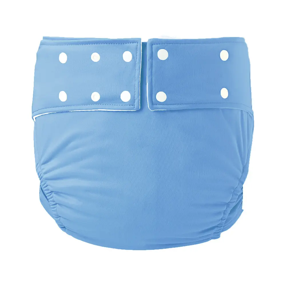 Black Waterproof Adult Diaper with Buttons - Image 6