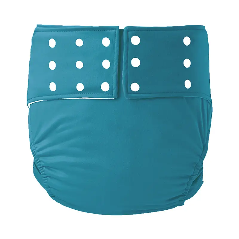 Black Waterproof Adult Diaper with Buttons - Image 8