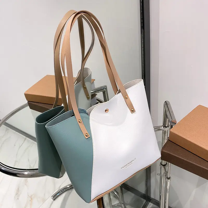 2023 New Fashion Women's Tote Bag Shoulder Bag Set - Image 3