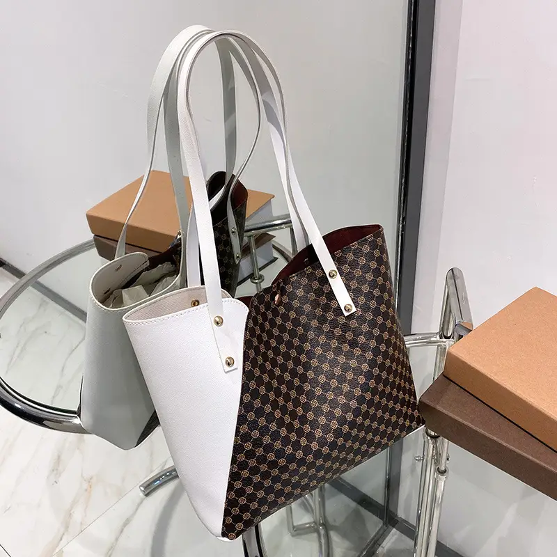2023 New Fashion Women's Tote Bag Shoulder Bag Set - Image 4