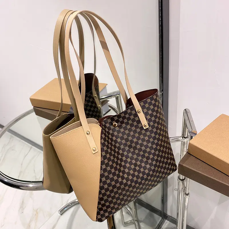 2023 New Fashion Women's Tote Bag Shoulder Bag Set - Image 5