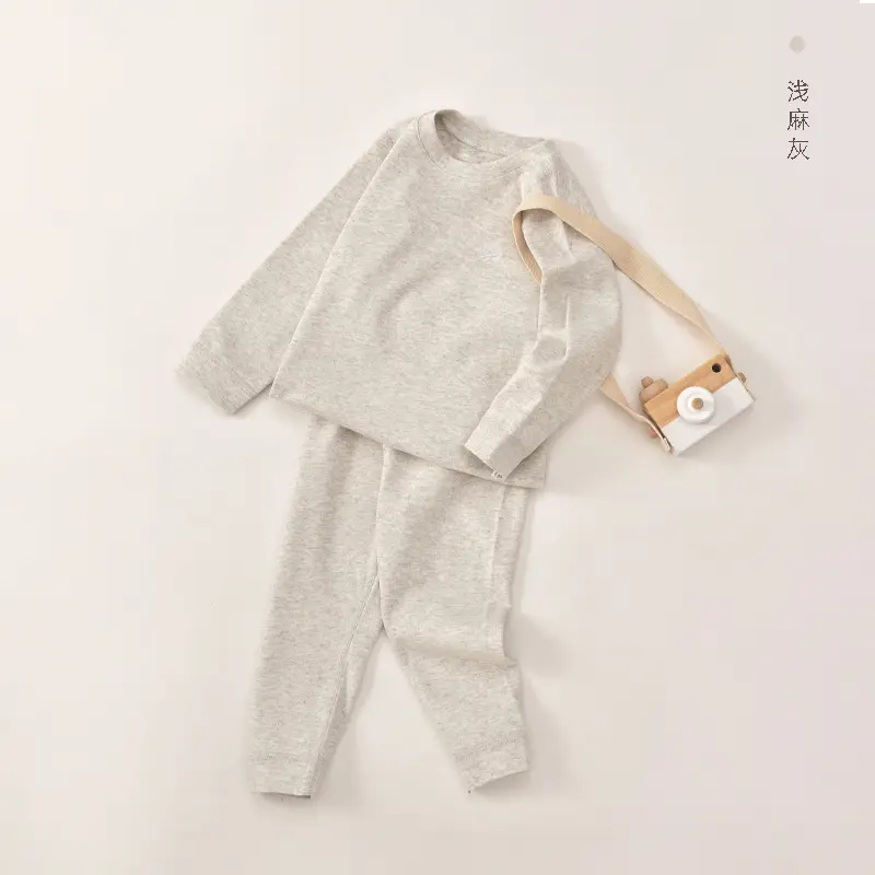 Women Cotton Cartoon Pullover Pants Set Pink Four Seasons