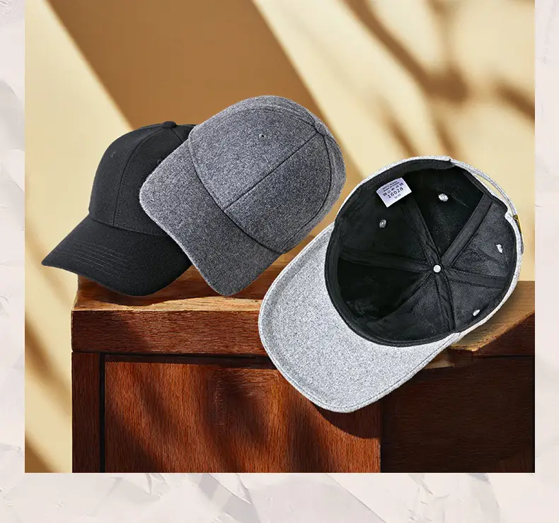 Korean Woolen Peaked Cap for Men Winter Warm — feature 10