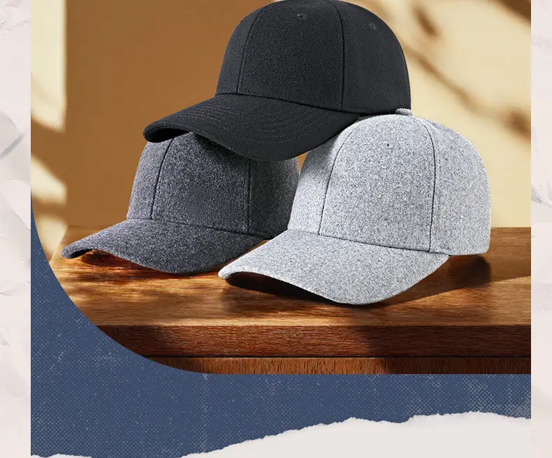Korean Woolen Peaked Cap for Men Winter Warm — feature 14
