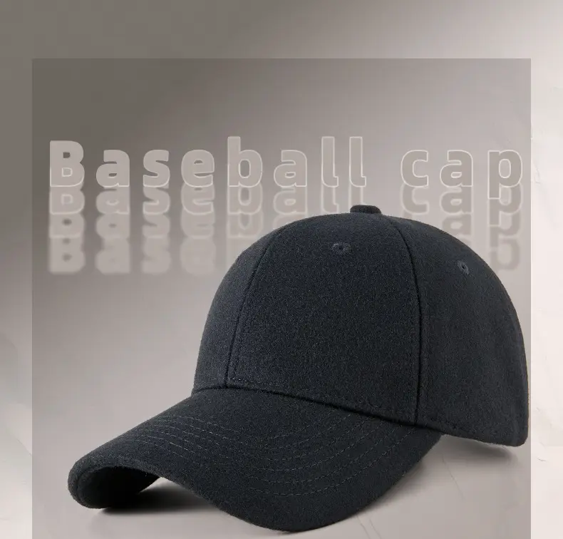 Korean Woolen Peaked Cap for Men Winter Warm — feature 6