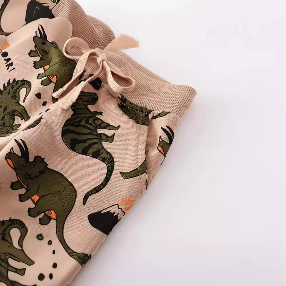 Kids Cotton Dinosaur Pants for Boys Autumn Winter - Image 3