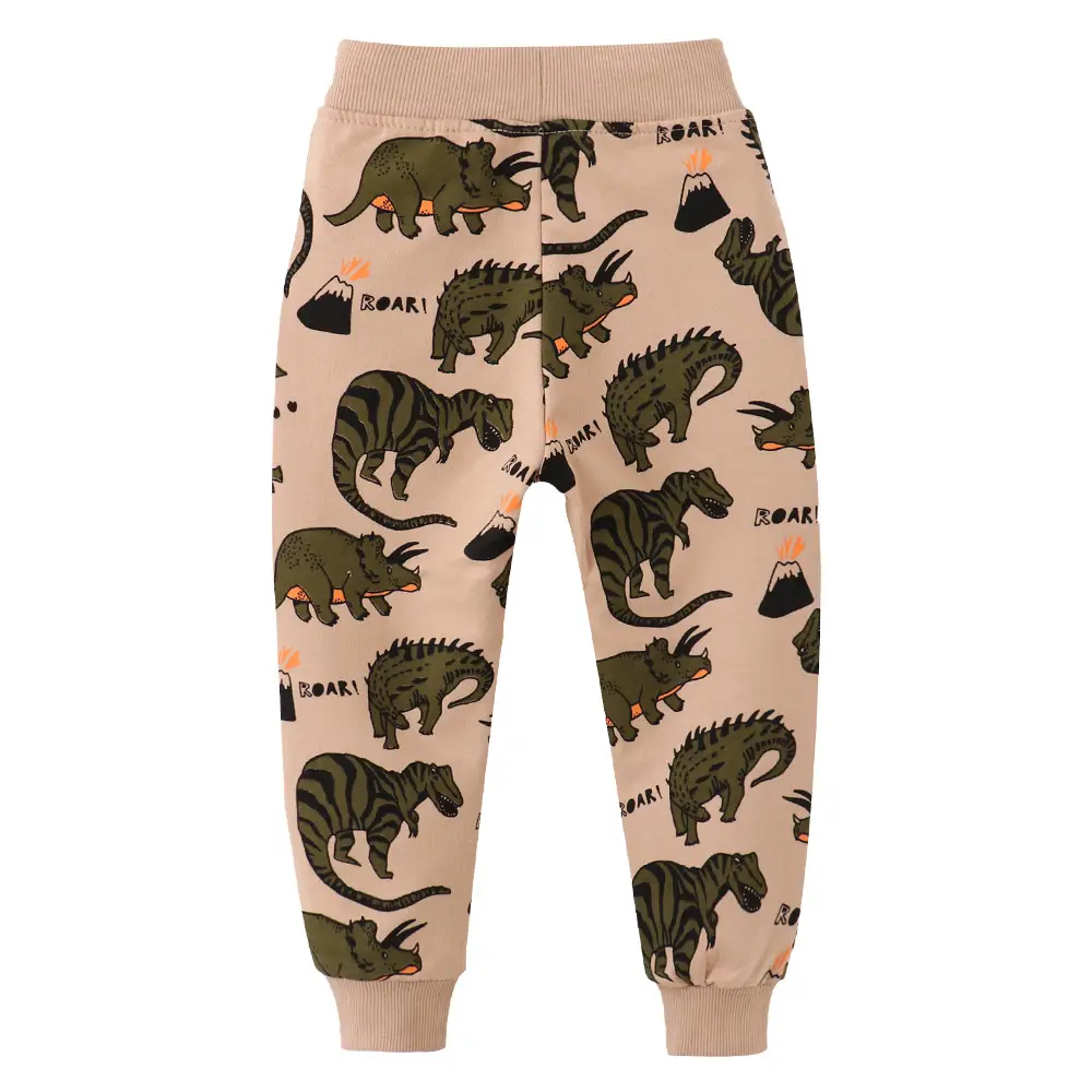 Kids Cotton Dinosaur Pants for Boys Autumn Winter - Image 5