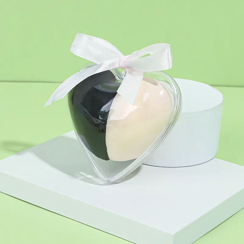Heart-Shaped Dual-Use Makeup Sponge Egg - Image 3