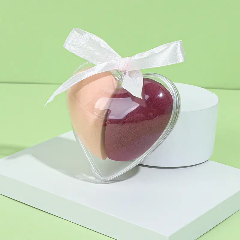 Heart-Shaped Dual-Use Makeup Sponge Egg - Image 9