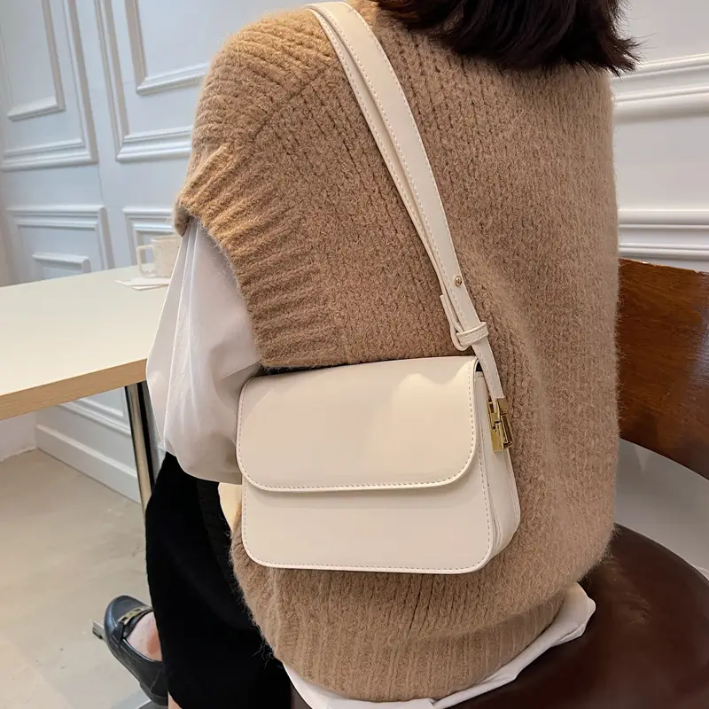 Retro Square Shoulder Bag Brown 2021 - Image 6