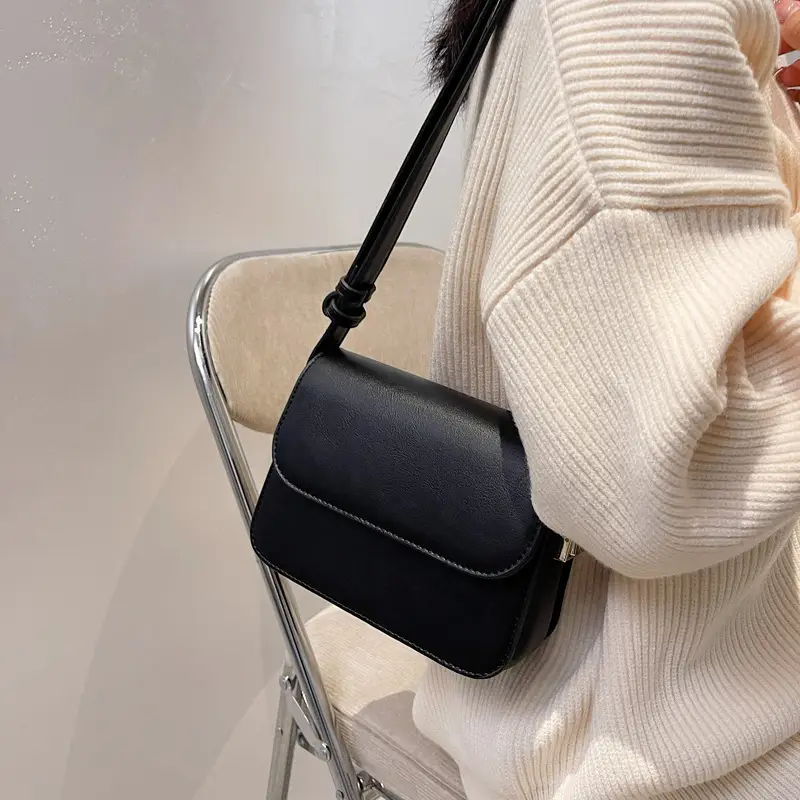 Retro Square Shoulder Bag Brown 2021 - Image 7