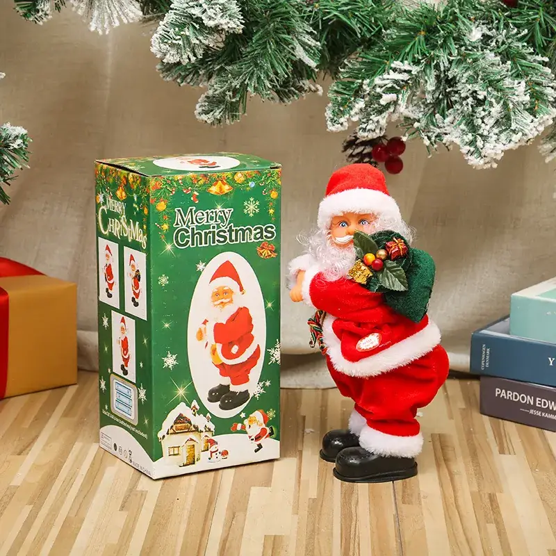 Cross Border Christmas Decor Electric Ladder Santa Climbing Beads - Image 9