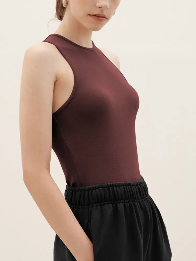 Sexy Beige Sports Yoga Top for Women