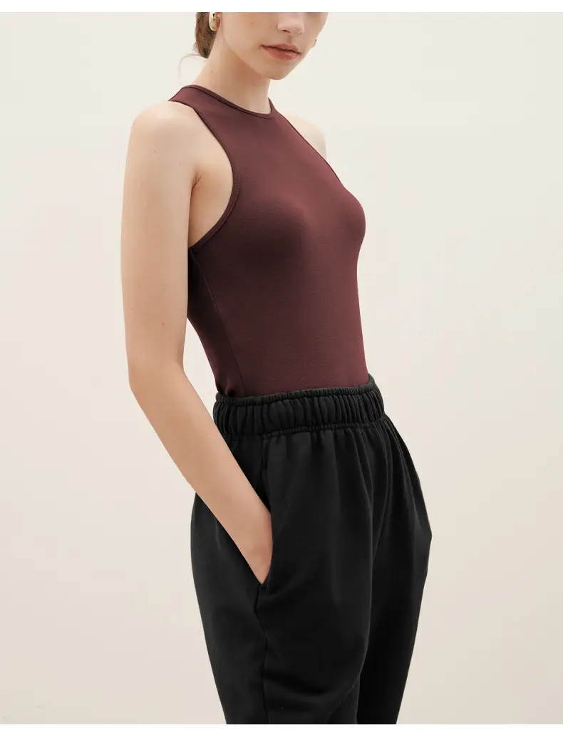 Sexy Beige Sports Yoga Top for Women — feature 7