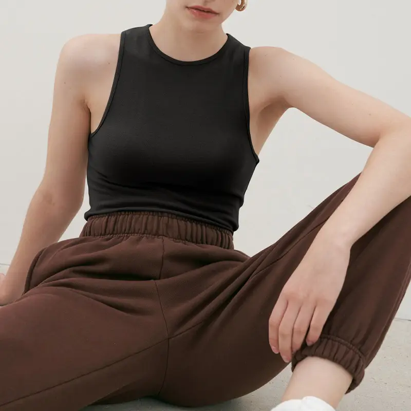 Sexy Beige Sports Yoga Top for Women