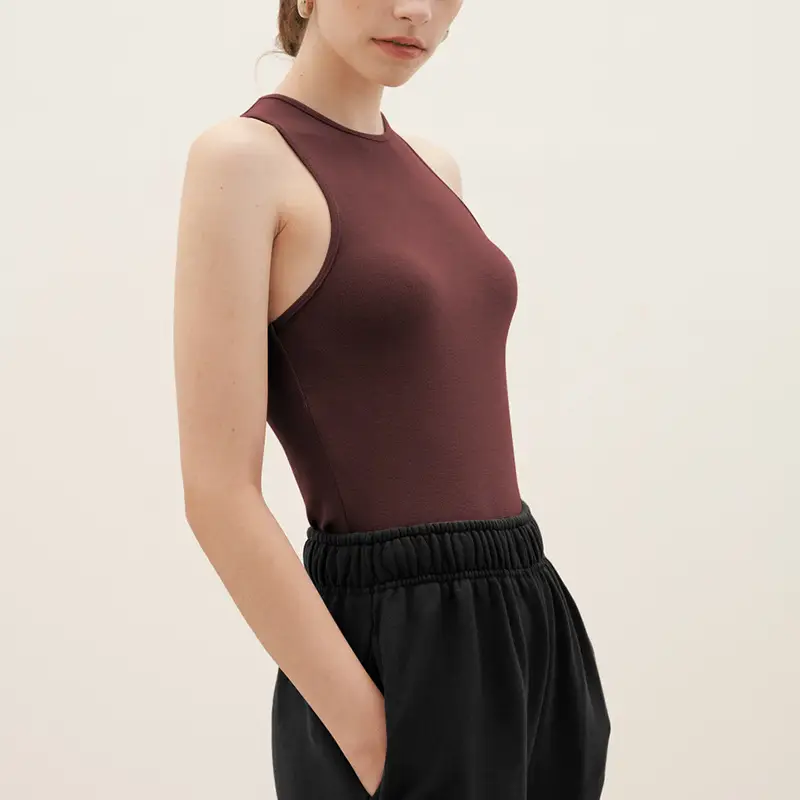 Sexy Beige Sports Yoga Top for Women
