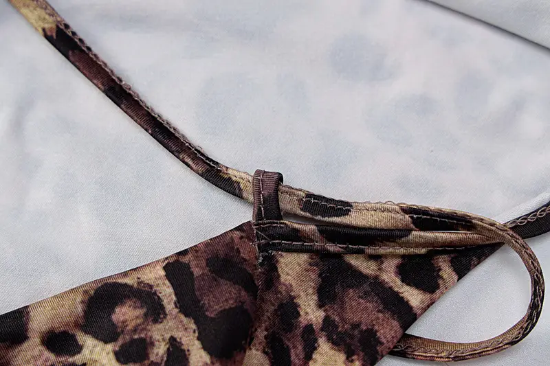 Leopard Print Backless Lace-Up Mid-Length Dress for Women — feature 22