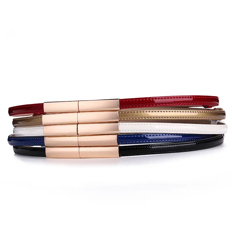Women's Genuine Leather Thin Waist Chains for Fashion Suit Coat Belt - Image 32