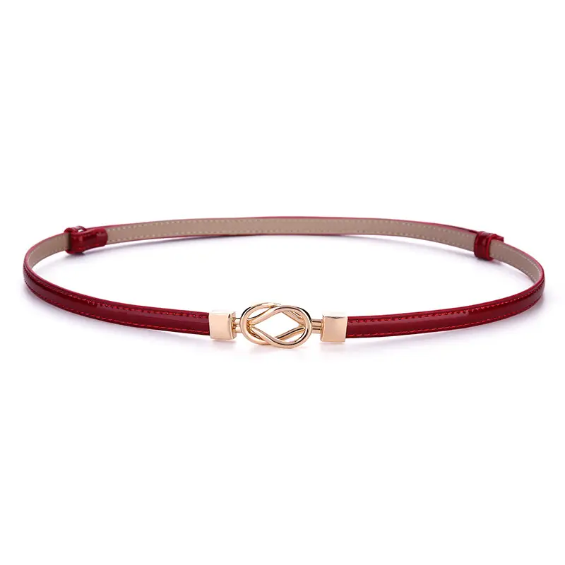 Women's Genuine Leather Thin Waist Chains for Fashion Suit Coat Belt - Image 13