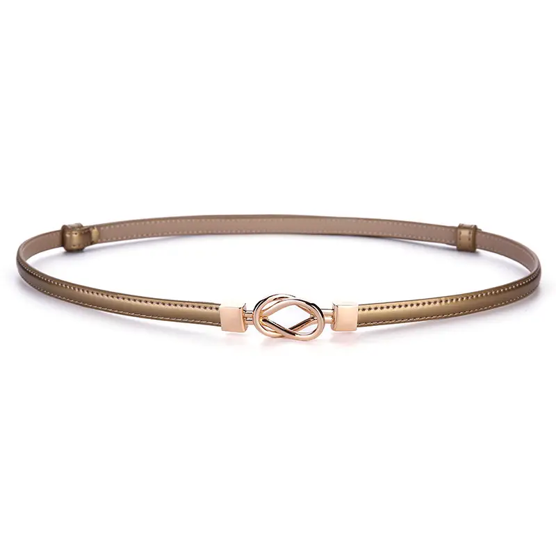 Women's Genuine Leather Thin Waist Chains for Fashion Suit Coat Belt - Image 14