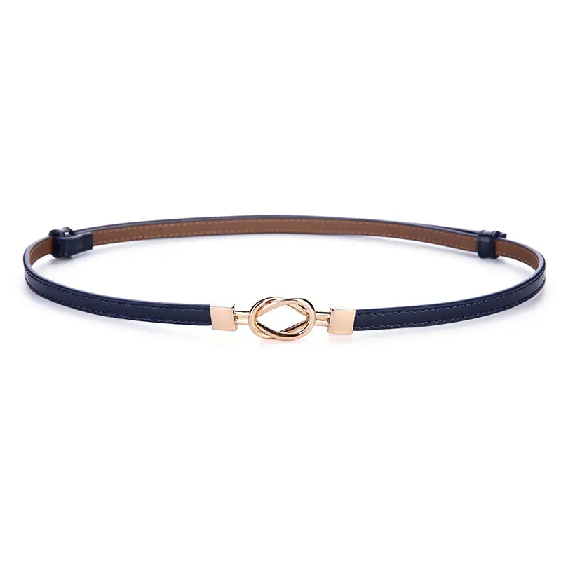 Women's Genuine Leather Thin Waist Chains for Fashion Suit Coat Belt - Image 15