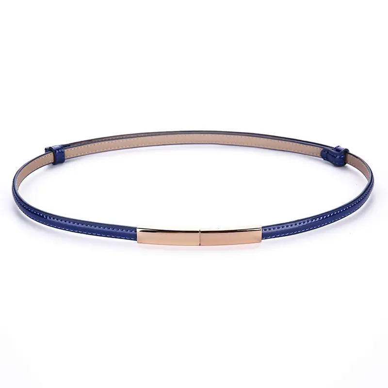 Women's Genuine Leather Thin Waist Chains for Fashion Suit Coat Belt - Image 2