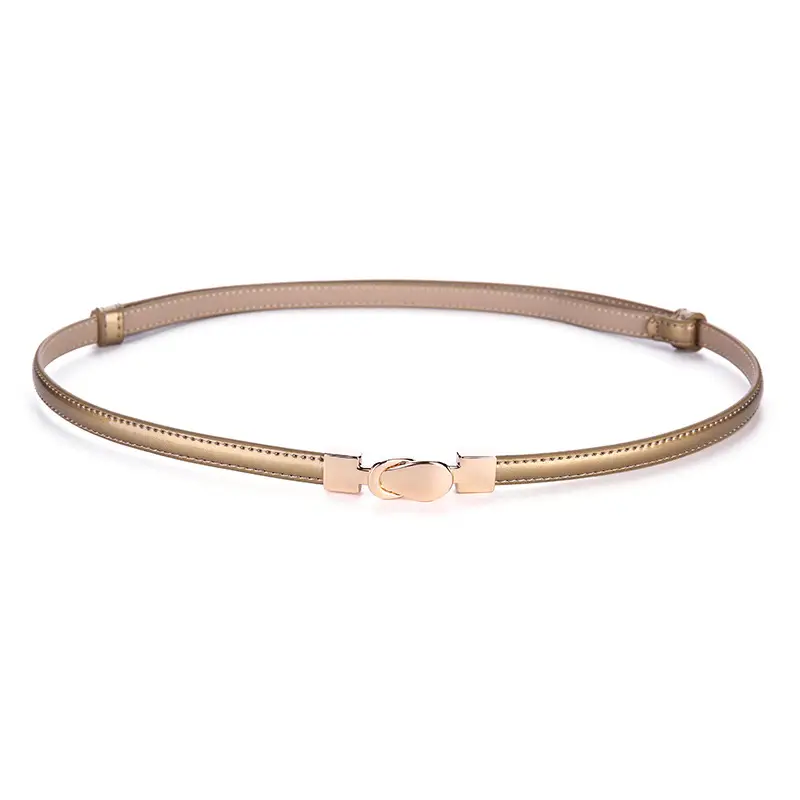 Women's Genuine Leather Thin Waist Chains for Fashion Suit Coat Belt - Image 23